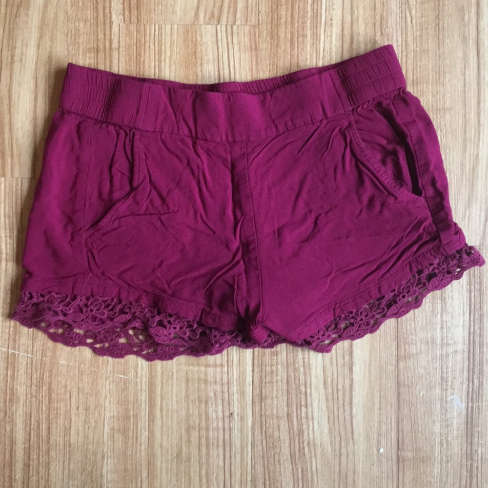 Burgundy Shorts